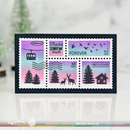 Waffle Flower Die Set - Postage Collage Mini Slimline, 421588