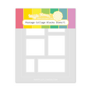 Waffle Flower Stencil - Postage Collage Blocks, 421726