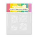Waffle Flower Stencil - Postage Collage Poinsettia, 421768