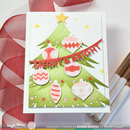 Waffle Flower Die-n-Stencil - Retro Christmas Tree, 421783