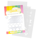 Waffle Flower Die-n-Stencil - Retro Christmas Tree, 421783