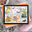 Waffle Flower Stencil - Postage Collage Spooktacular, 421832