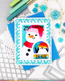 Waffle Flower Stencil - Nesting Postage Collage Blocks, 421910