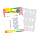 Waffle Flower Die-n-Stencil - Multiple Butterflies, 421983