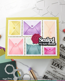 Waffle Flower Die Set - Postage Collage Envelope, 421984