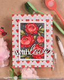 Waffle Flower Die Set - With Love Word Die, 422043