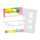 Waffle Flower Die-n-Stencil - Ovelapping Merry, 422102