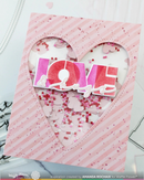 Waffle Flower Die-n-Stencil - Overlapping Love, 422105