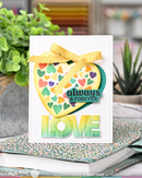 Waffle Flower Die-n-Stencil - Overlapping Love, 422105