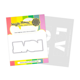 Waffle Flower Die-n-Stencil - Overlapping Love, 422105