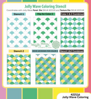 Waffle Flower Coloring Stencil - Jolly Wave, 422116
