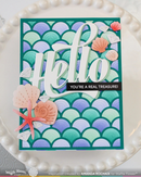 Waffle Flower Coloring Stencil - Jolly Wave, 422116