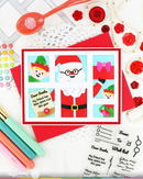 Waffle Flower Stamp Set - Postage Collage Dear Santa, 422141