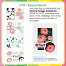 Waffle Flower Stencil - NPC - Peony, 422303