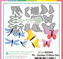 Waffle Flower Die Set - Postage Collage Garden Critters, 422344