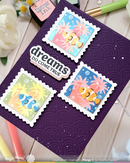 Waffle Flower Stencil - Square Postage - Coral, 422422