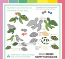 Waffle Flower Die Set - Happy Turtles, 422424