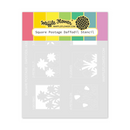 Waffle Flower Stencil - Square Postage Daffodil, 422439