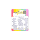 Waffle Flower Die Set - Postage Collage Fish, 422463