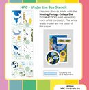 Waffle Flower Stencil - NPC - Under the Sea, 422464