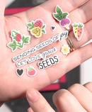 Waffle Flower Die Set - Postage Collage Seeds Details, 422478