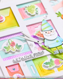 Waffle Flower Die Set - Postage Collage Seeds Details, 422478