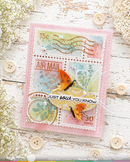 Waffle Flower Stamp Set - Postage Collage Herbs Silhouettes, 422497