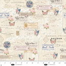 Blank Quilting Parisian Snippets - Ecru, 4289-41.1/2 cut in 1/2yd increments Frank Garcia