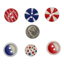 Buttons Galore & More - Buttons 16Pc - Liberty, 4385