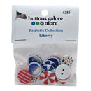 Buttons Galore & More - Buttons 16Pc - Liberty, 4385