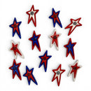 Buttons Galore & More - Buttons 12Pc - Shooting Stars, 4388