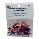 Buttons Galore & More - Buttons 12Pc - Shooting Stars, 4388