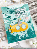 Waffle Flower Background Stencil - Under the Sea, 442425