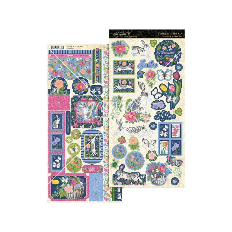 Graphic 45 - Spring is in the Air - Cardstock Sticker Set, 4502976