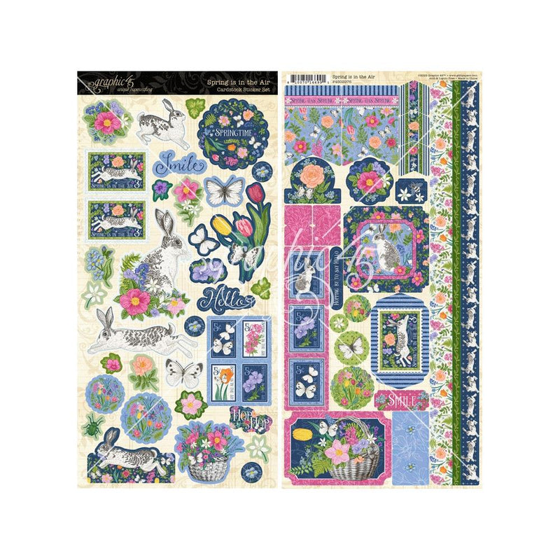 Graphic 45 - Spring is in the Air - Cardstock Sticker Set, 4502976