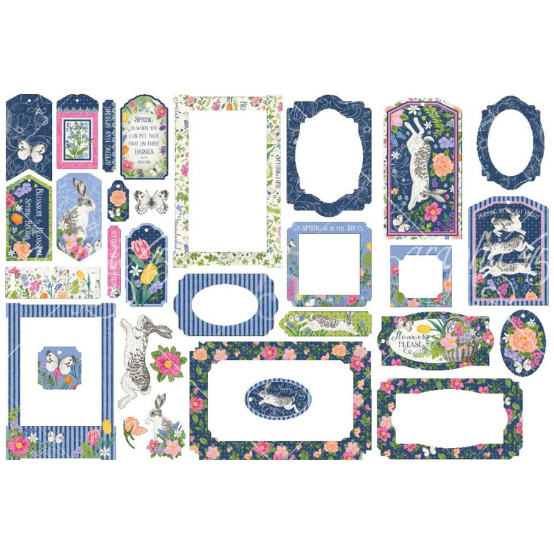 Graphic 45 - Spring is in the Air - Chipboard Tags & Frames, 4502978