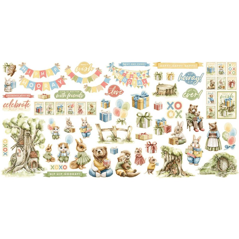 Graphic 45 - Hip Hip Hooray - Ephemera Assortment. 4502992