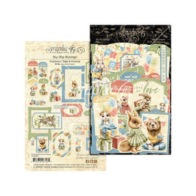 Graphic 45 - Hip Hip Hooray - Chipboard Tags & Frames, 4502993