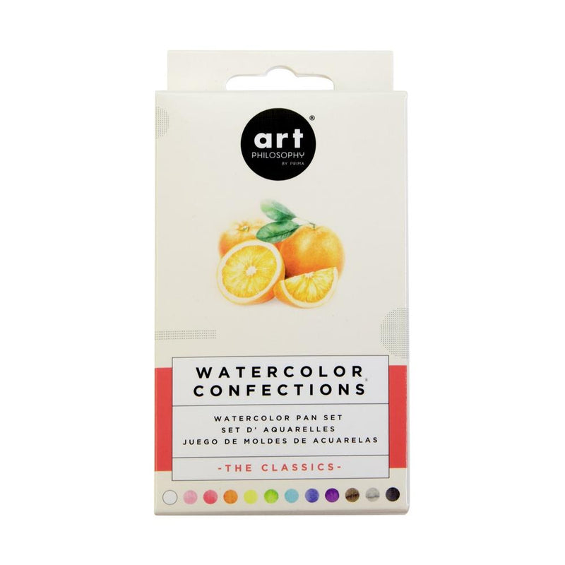Prima Watercolor Confections Watercolor Pans 12pc - The Classics, 584252