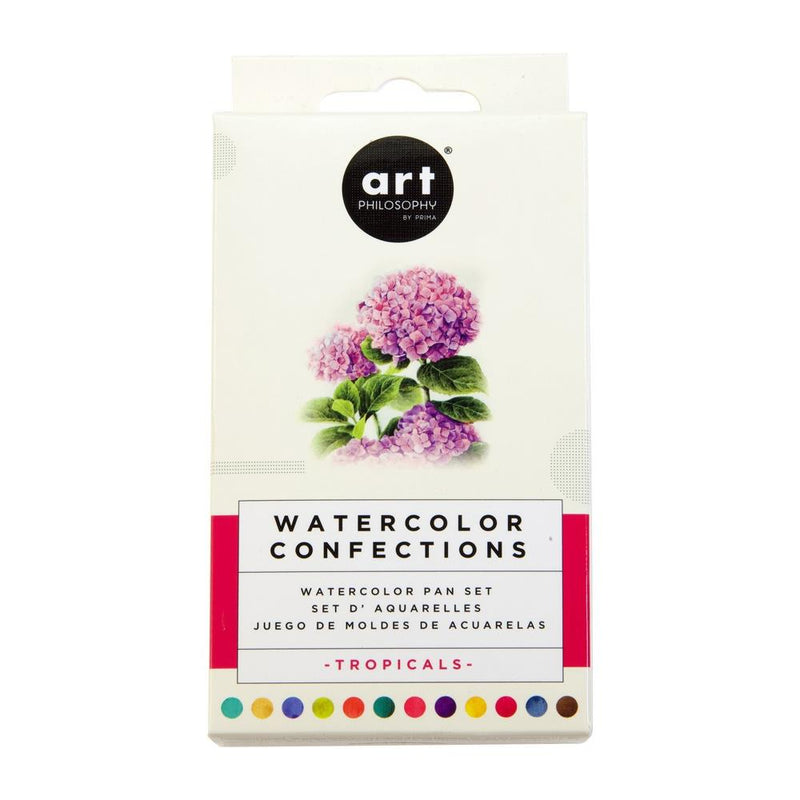 Prima Watercolor Confections Watercolor Pans 12pc - Tropicals, 584269