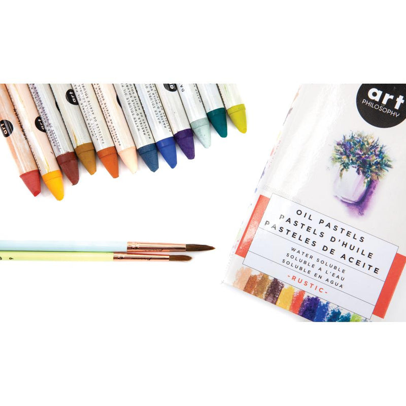 Prima Art Philosophy Water Soluble Oil Pastels 12Pc - Rustic, 631932