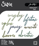 Sizzix Thinlits Die Set - Handwritten Journey, 660217 by Tim Holtz