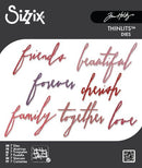 Sizzix Thinlits Die Set - Handwritten Love, 660218 by Tim Holtz