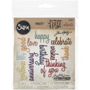Sizzix Thinlits Die Set - Celebration Words: Script,  660223by: Tim Holtz