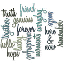 Sizzix Thinlits Die Set - Friendship Words: Script, 660225 by: Tim Holtz