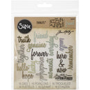 Sizzix Thinlits Die Set - Friendship Words: Script, 660225 by: Tim Holtz