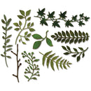 Sizzix Thinlits Die Set - Garden Greens,  661206 by: Tim Holtz