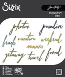 Sizzix Thinlits Die Set - Handwritten Vacation, 661286 by Tim Holtz
