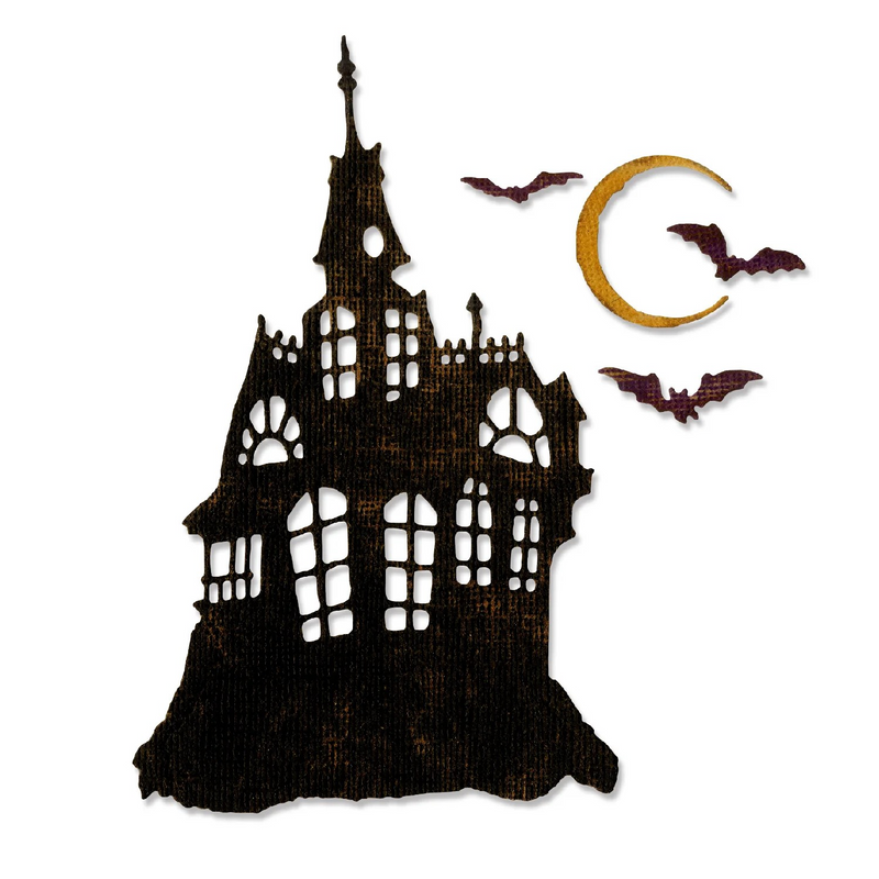 Sizzix Thinlits Die Set  - Haunted House, 662378 by: Tim Holtz