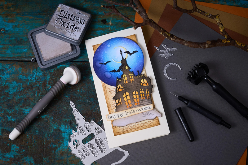 Sizzix Thinlits Die Set  - Haunted House, 662378 by: Tim Holtz